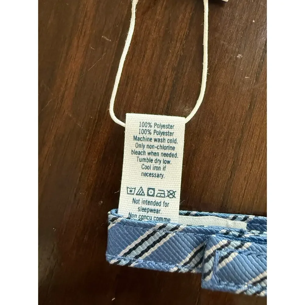 NWT Boys Blue Striped Bow Tie